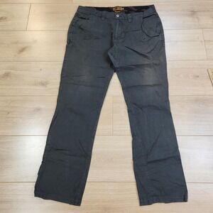 Flylow Habitat Pants‎ Mens 32x29 Green Chino Microfiber Outdoor Casual 0710-1600
